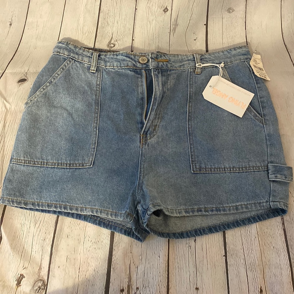 High waist Jean shorts, never worn with tags, size 15/16(junior sized)